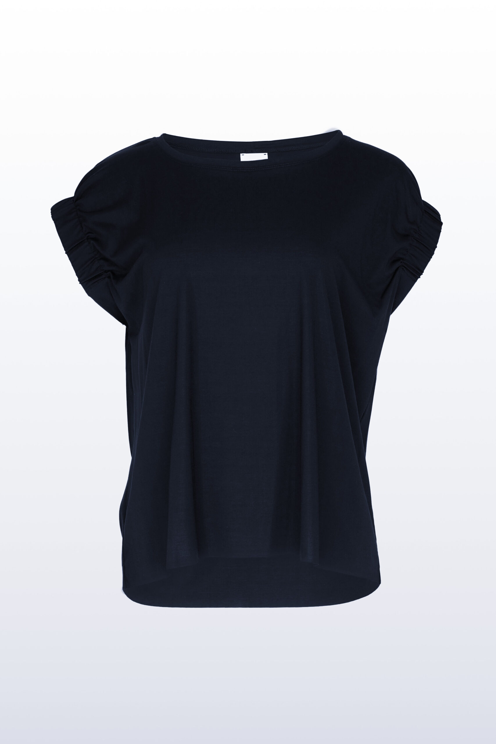 ELISA gathered sleeve top blau 01 scaled