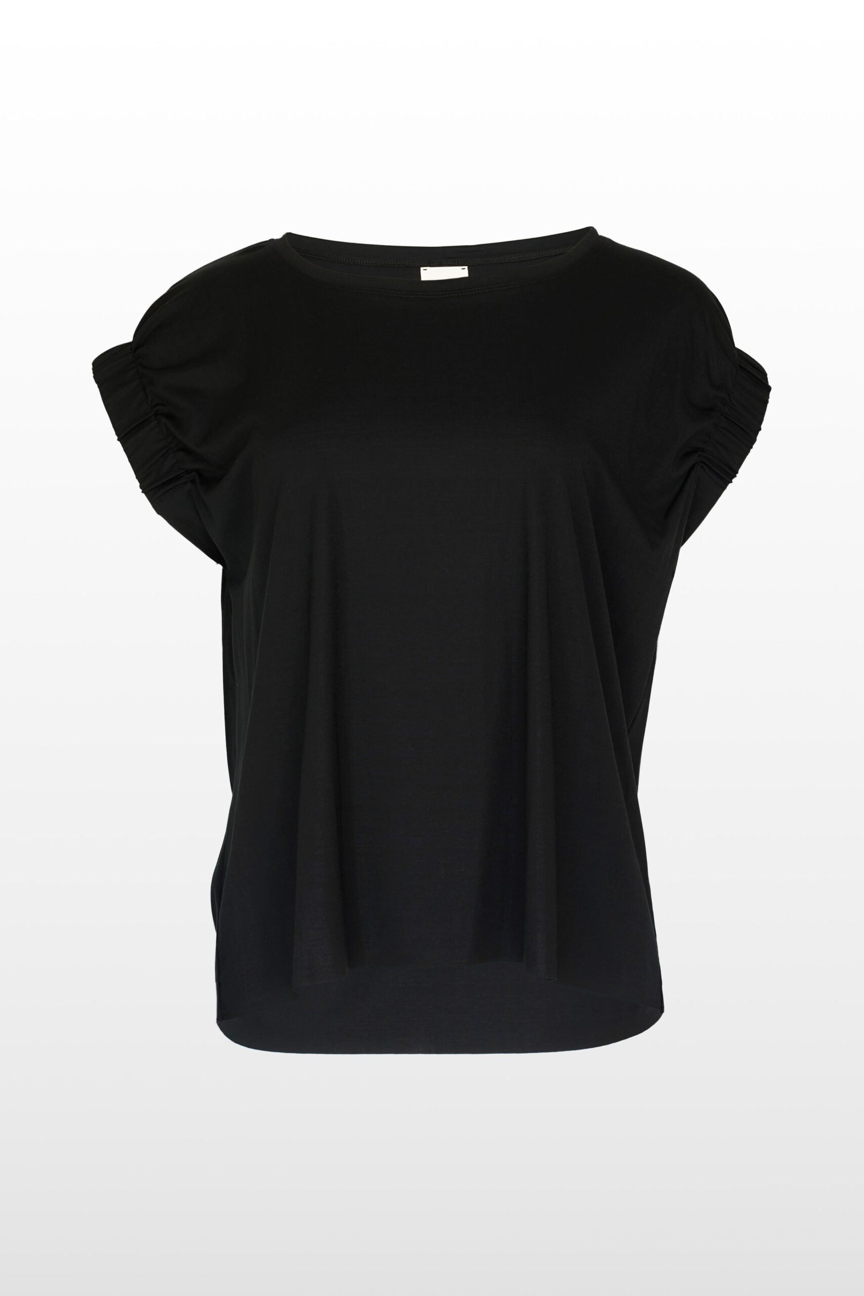 ELISA gathered sleeve top schwarz 01 3 scaled